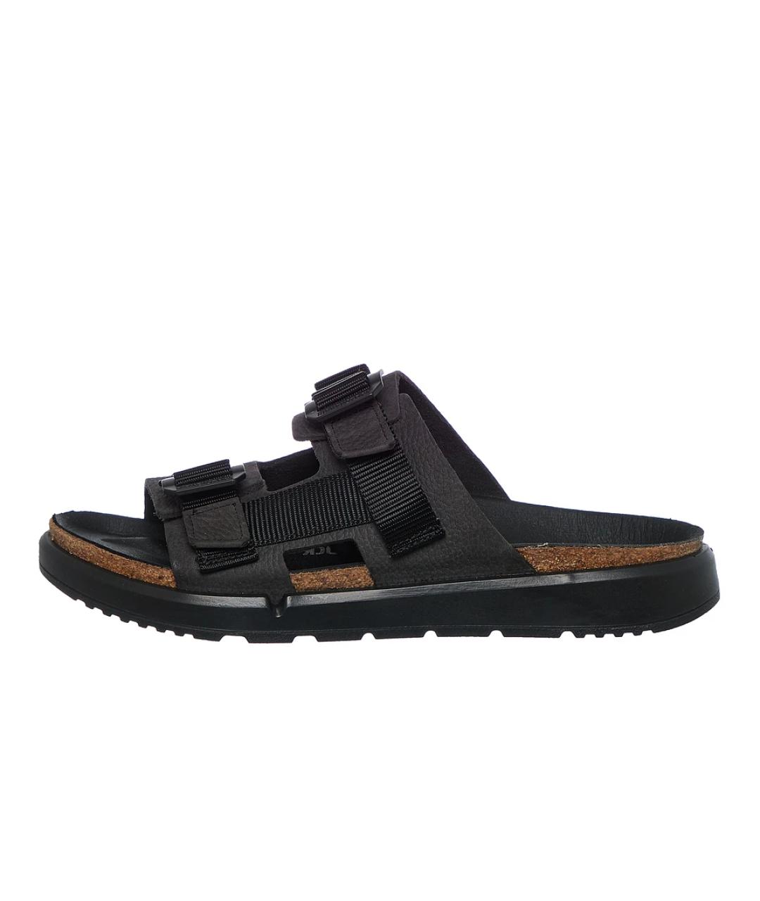 BIRKENSTOCK Черные кожаные сандалии, фото 4