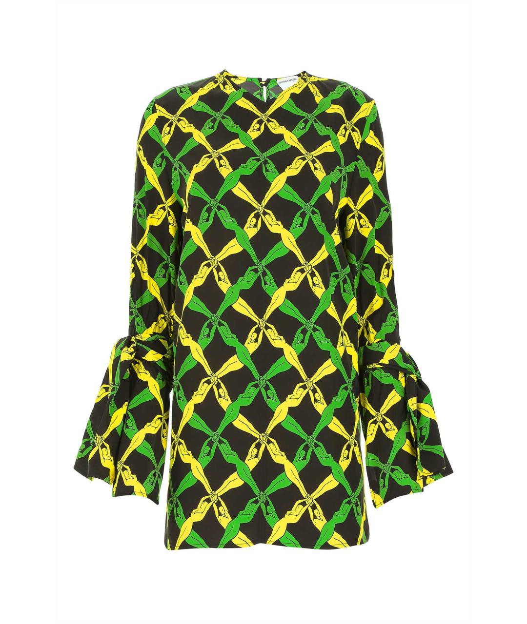 BOTTEGA VENETA Зеленая вискозная блузы, фото 1
