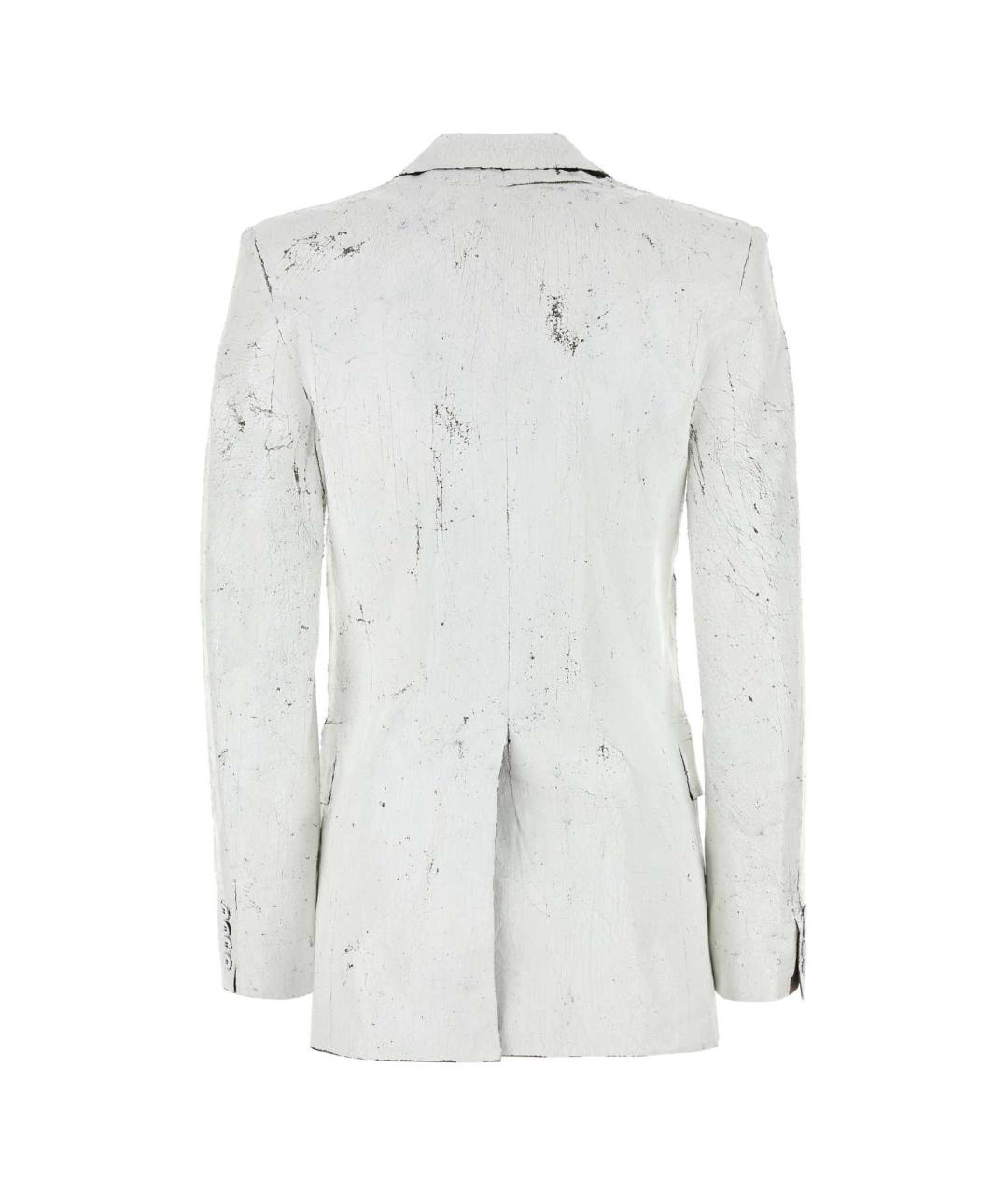 MM6 MAISON MARGIELA Белый полиэстеровый жакет/пиджак, фото 2