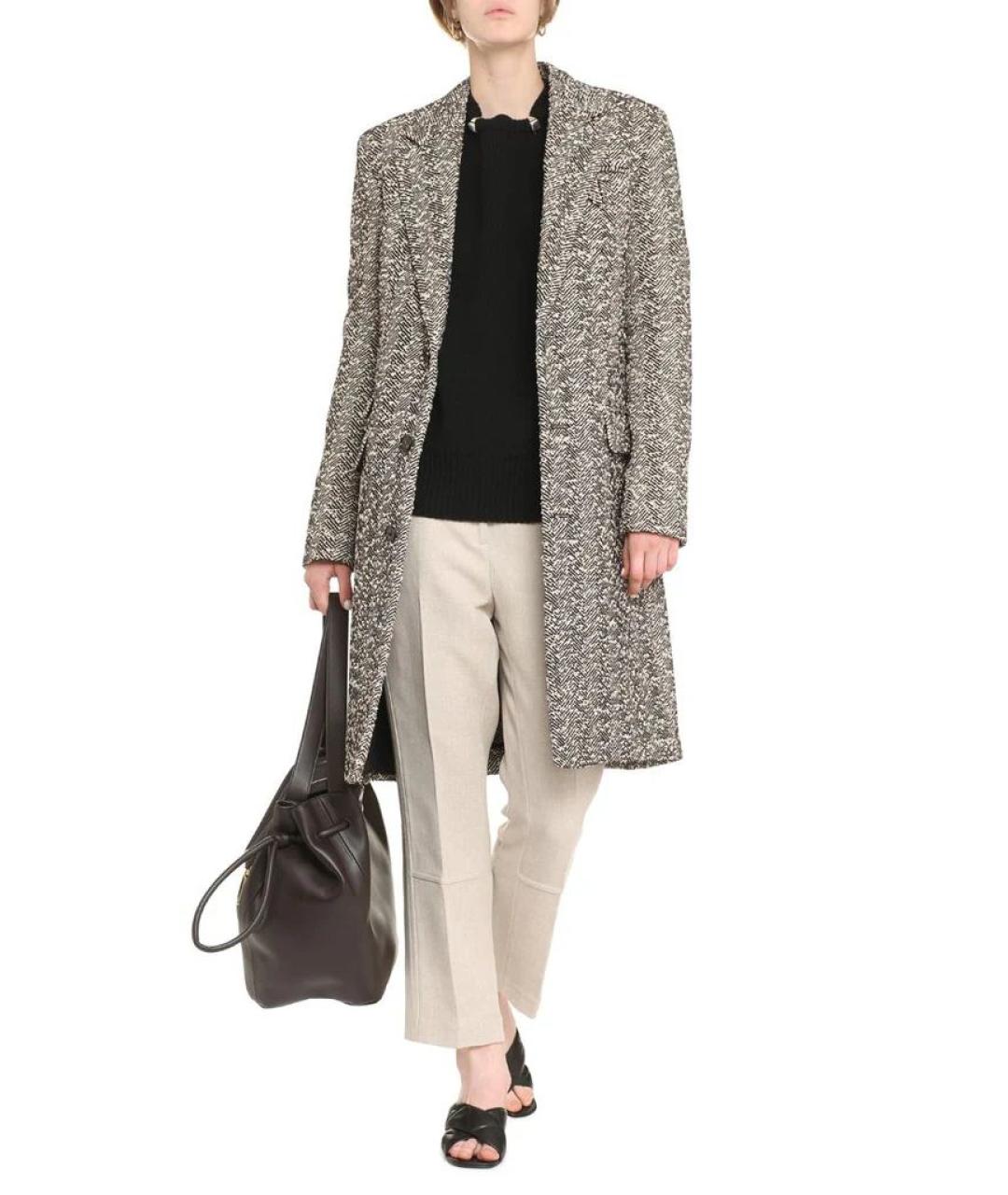BOTTEGA VENETA Мульти шерстяное пальто, фото 3