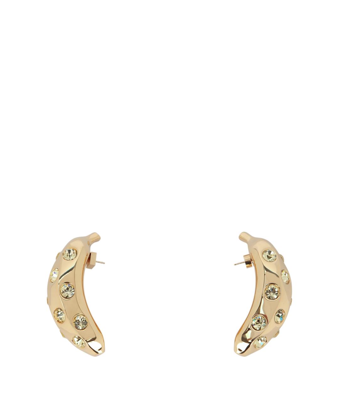 JACQUEMUS Золотые латунные серьги, фото 1