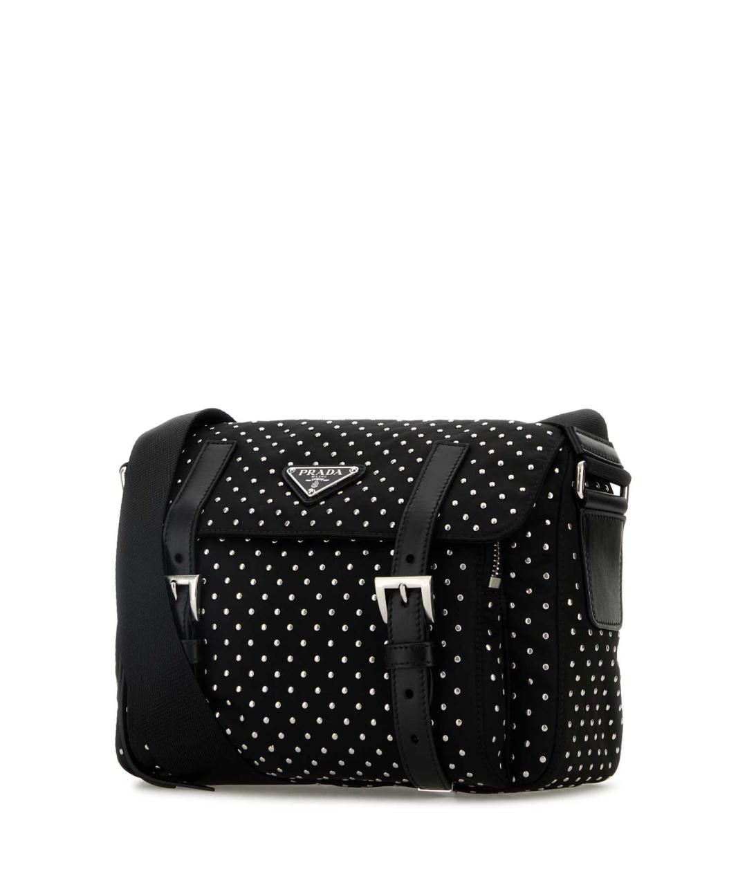 PRADA Черная синтетическая сумка через плечо, фото 2