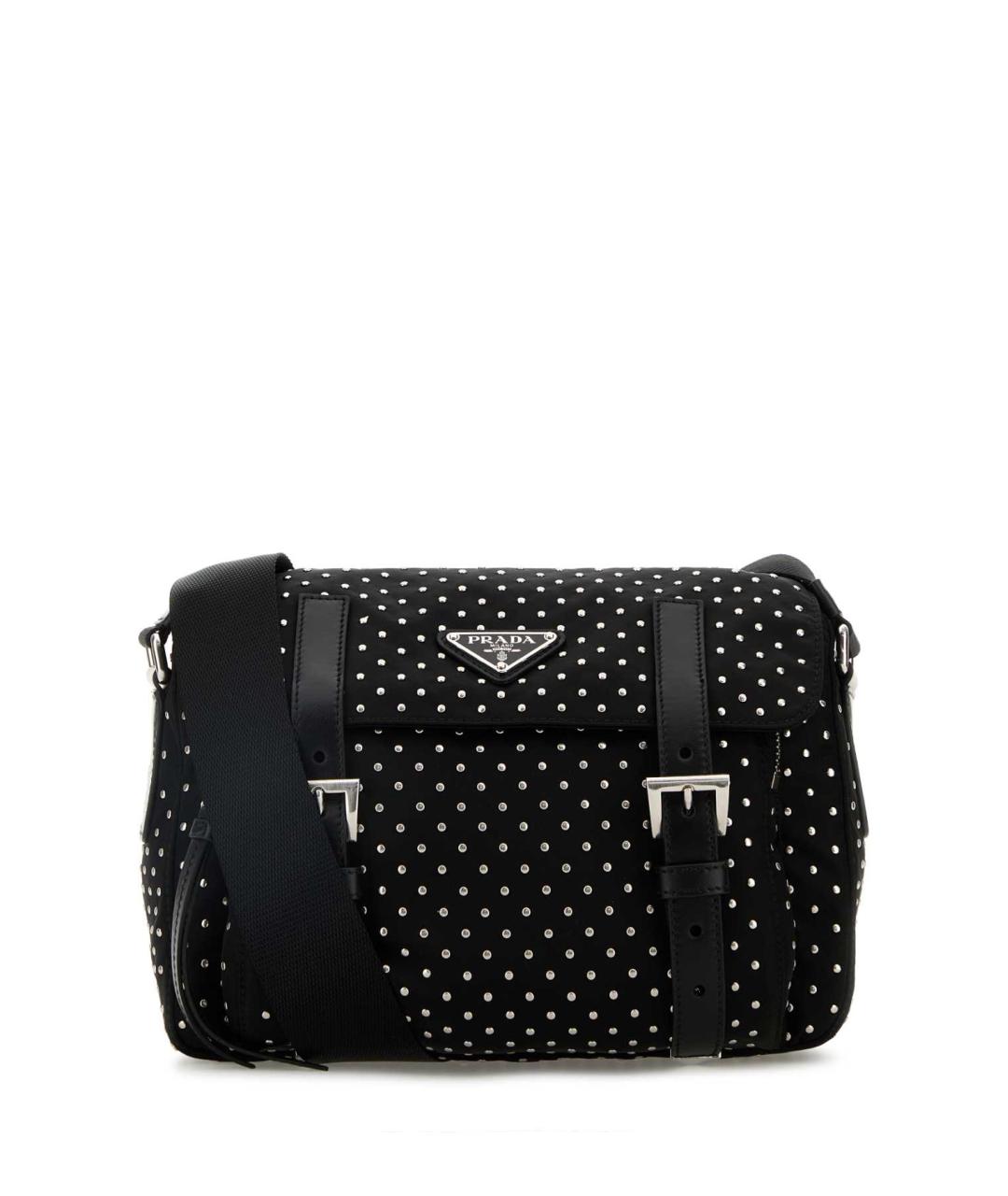 PRADA Черная синтетическая сумка через плечо, фото 1