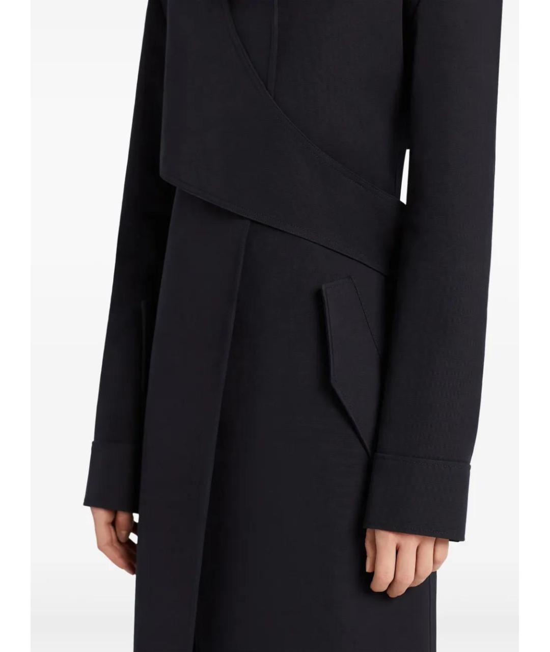 COURREGES Темно-синий хлопковый тренч/плащ, фото 5