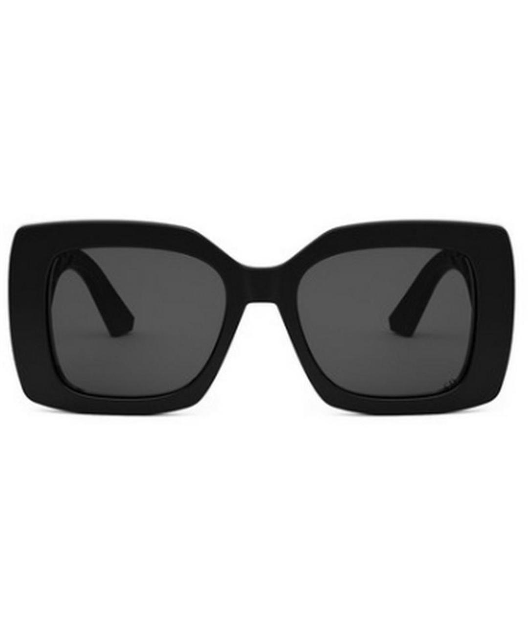 CHRISTIAN DIOR Черные пластиковые солнцезащитные очки, фото 2