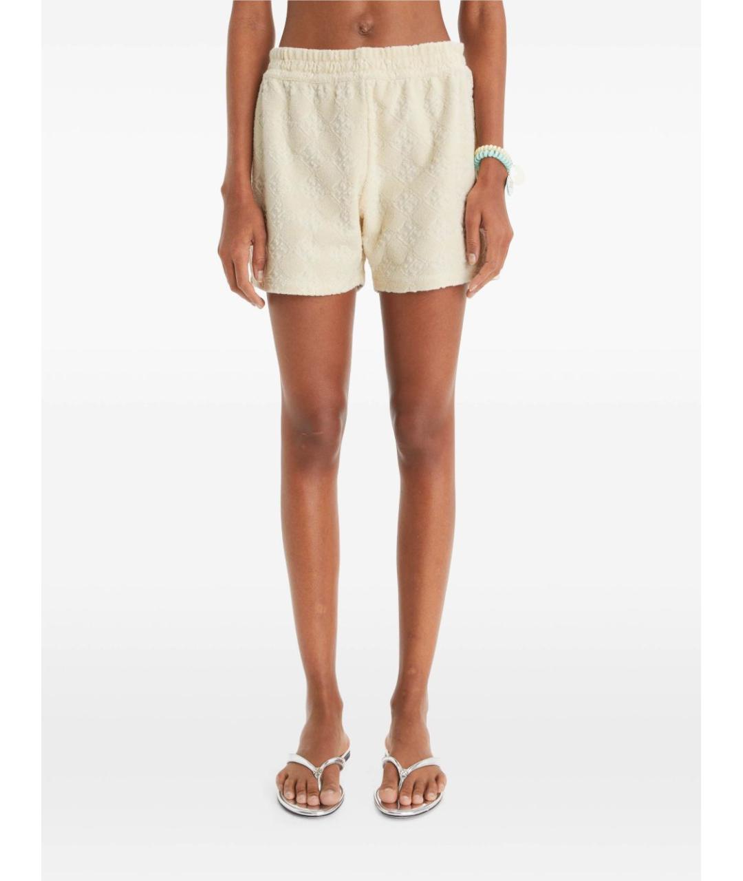 TORY BURCH Белые хлопковые шорты, фото 2