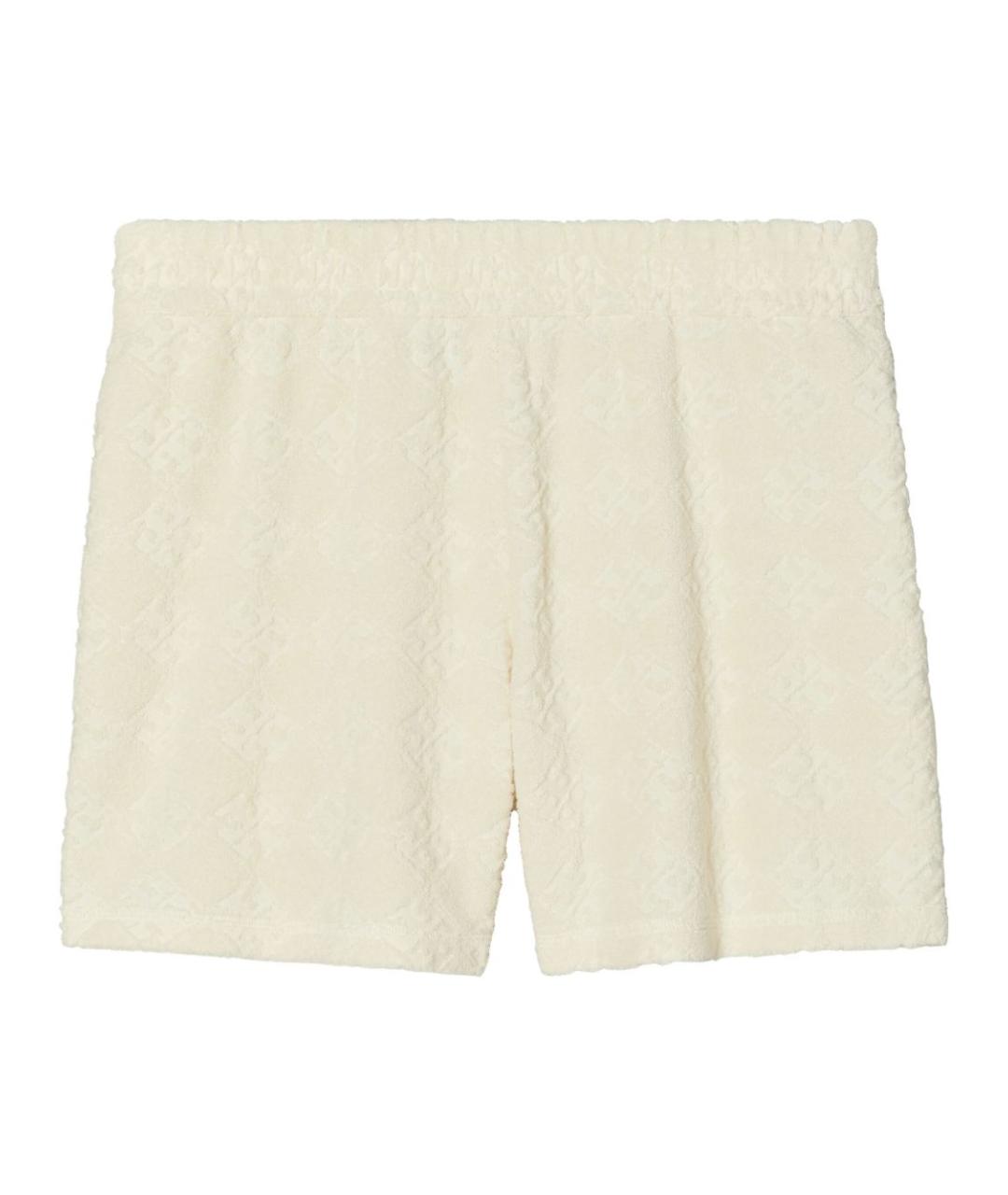 TORY BURCH Белые хлопковые шорты, фото 1