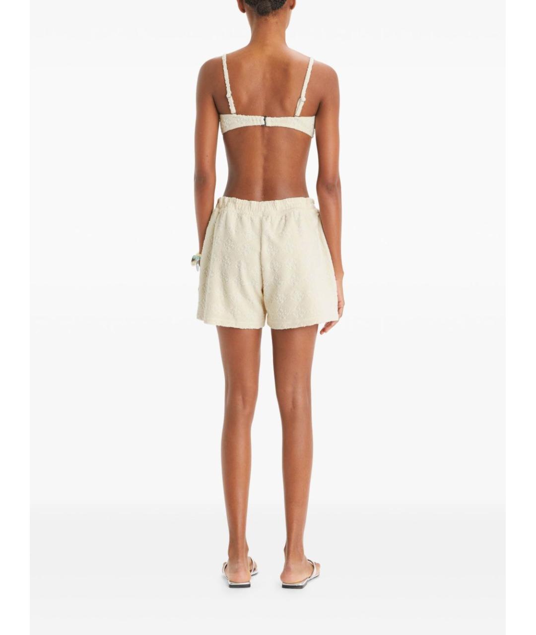 TORY BURCH Белые хлопковые шорты, фото 3