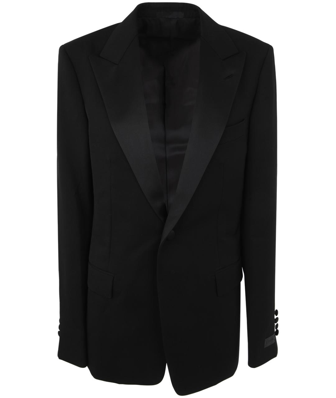 LANVIN Черный шерстяной пиджак, фото 1