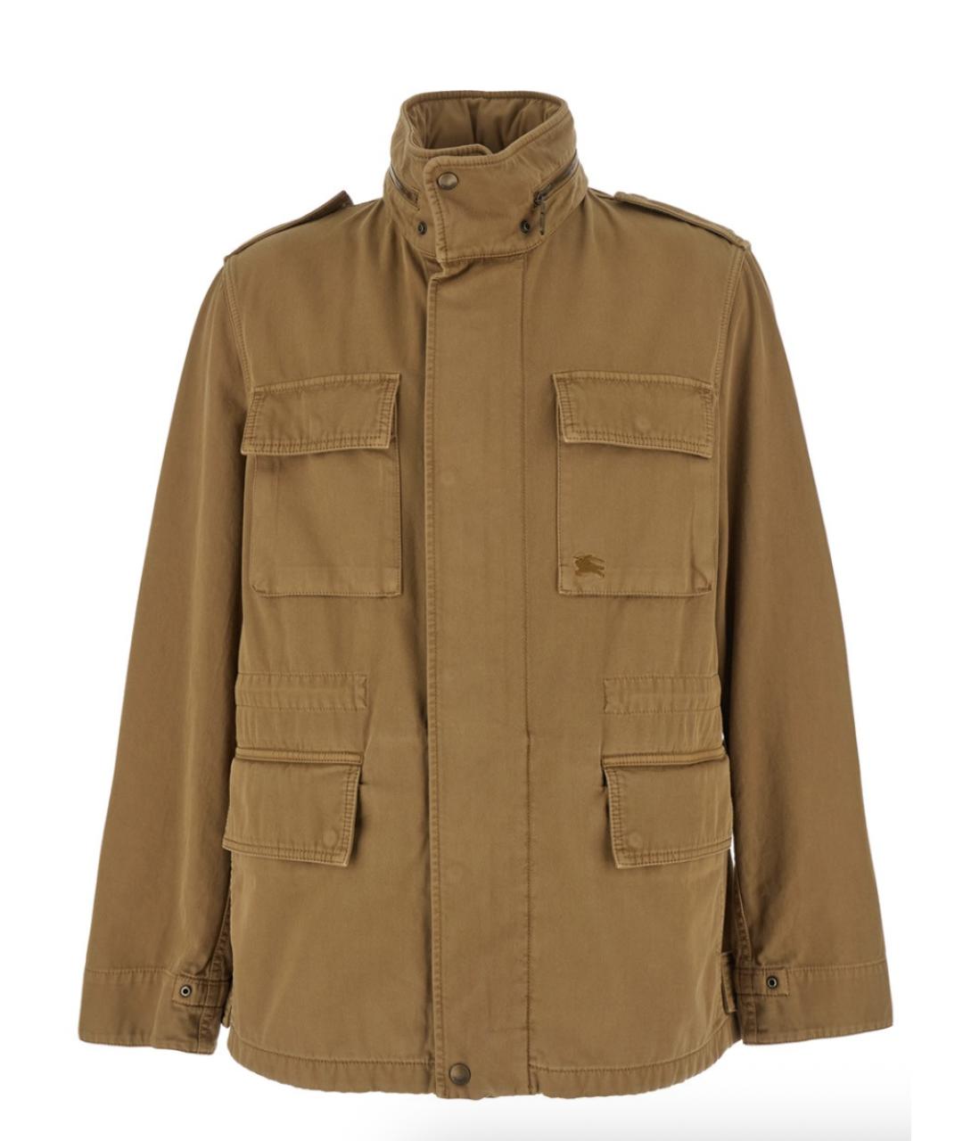 BURBERRY Коричневая хлопковая куртка, фото 1