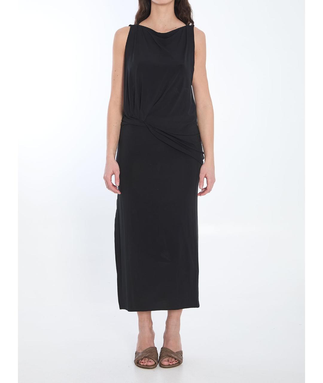 JACQUEMUS Черное вискозное повседневное платье, фото 2