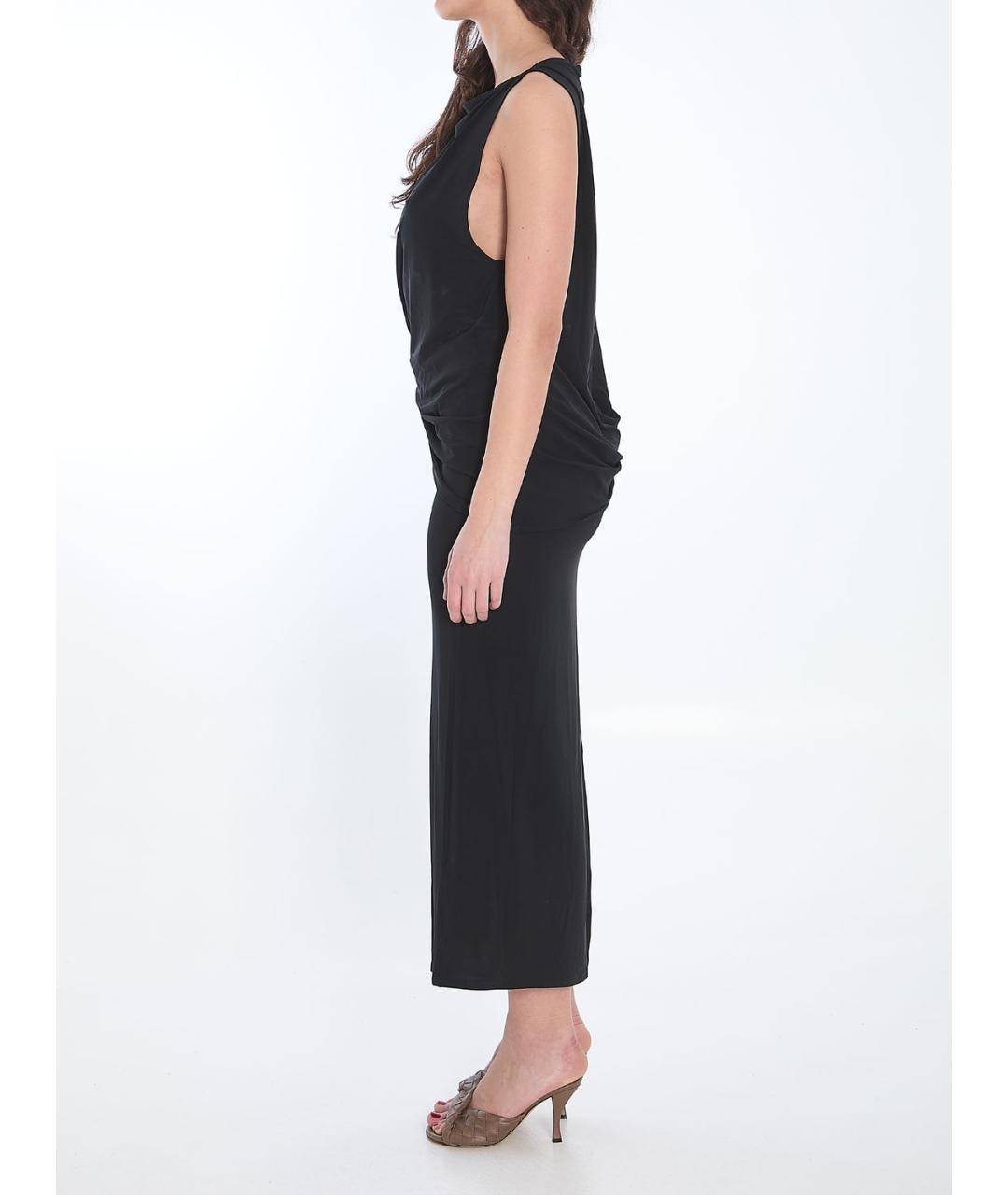 JACQUEMUS Черное вискозное повседневное платье, фото 4