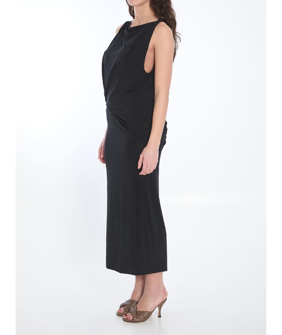 JACQUEMUS Черное вискозное повседневное платье, фото 3