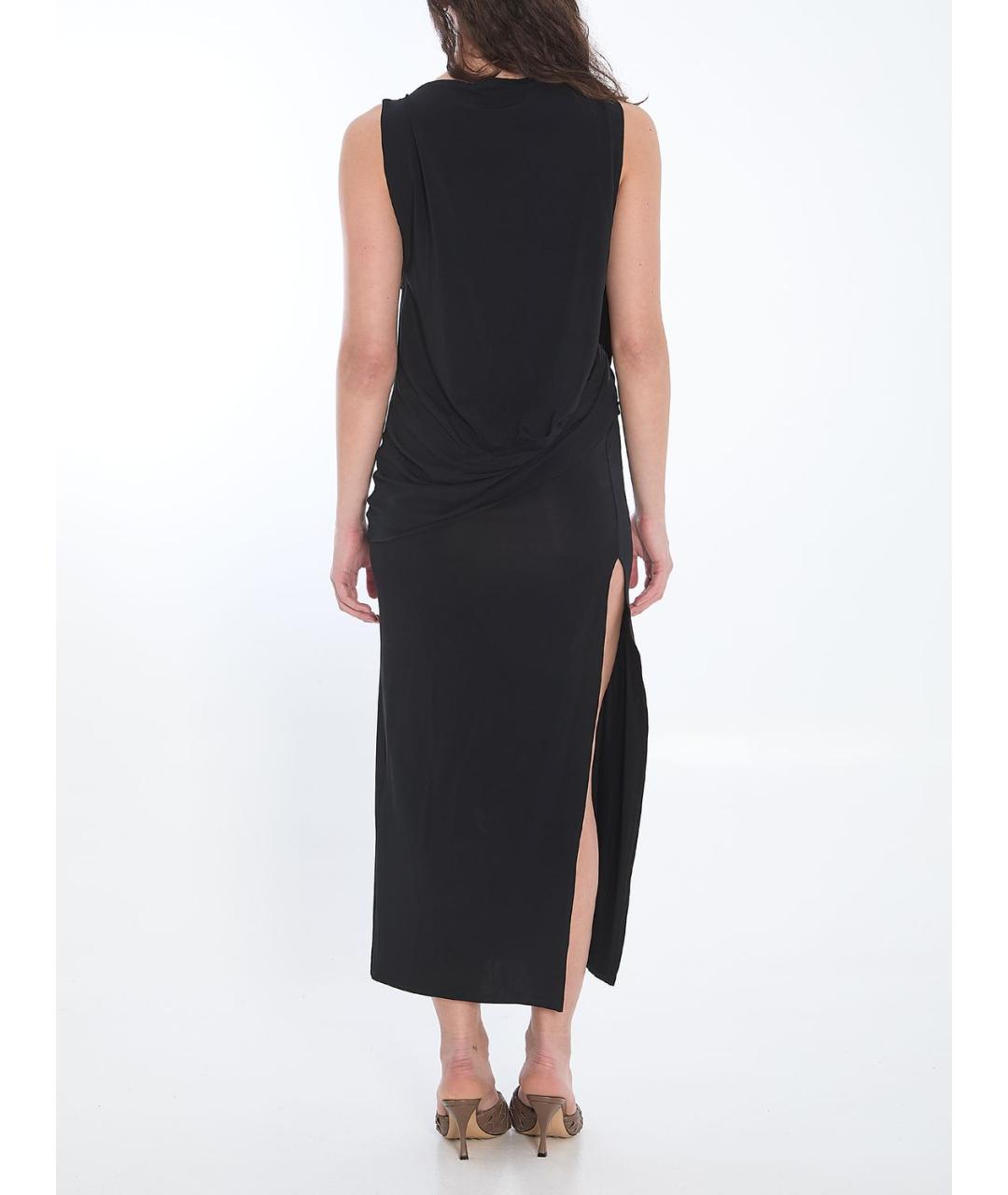 JACQUEMUS Черное вискозное повседневное платье, фото 5