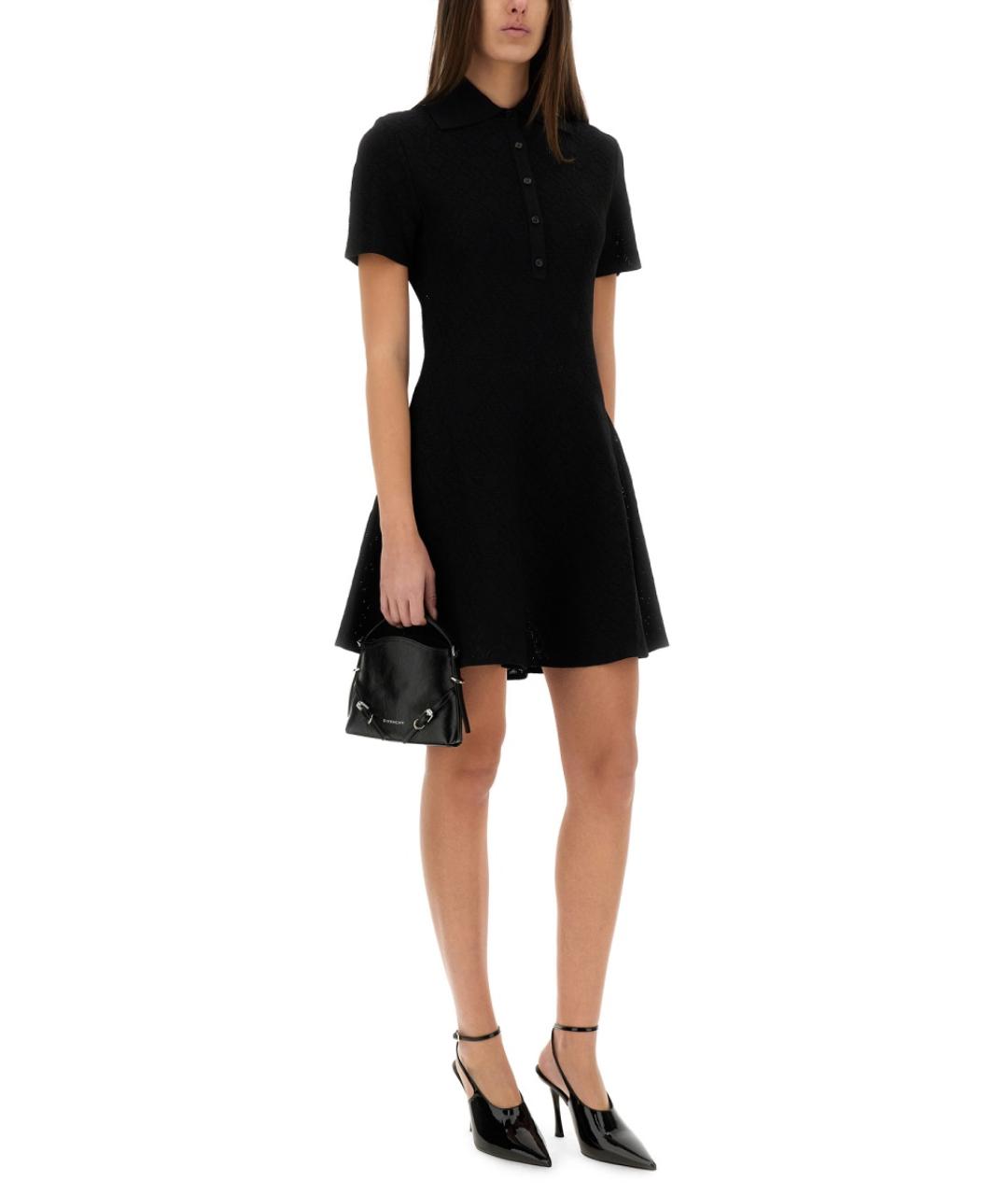 GIVENCHY Черное вискозное повседневное платье, фото 3