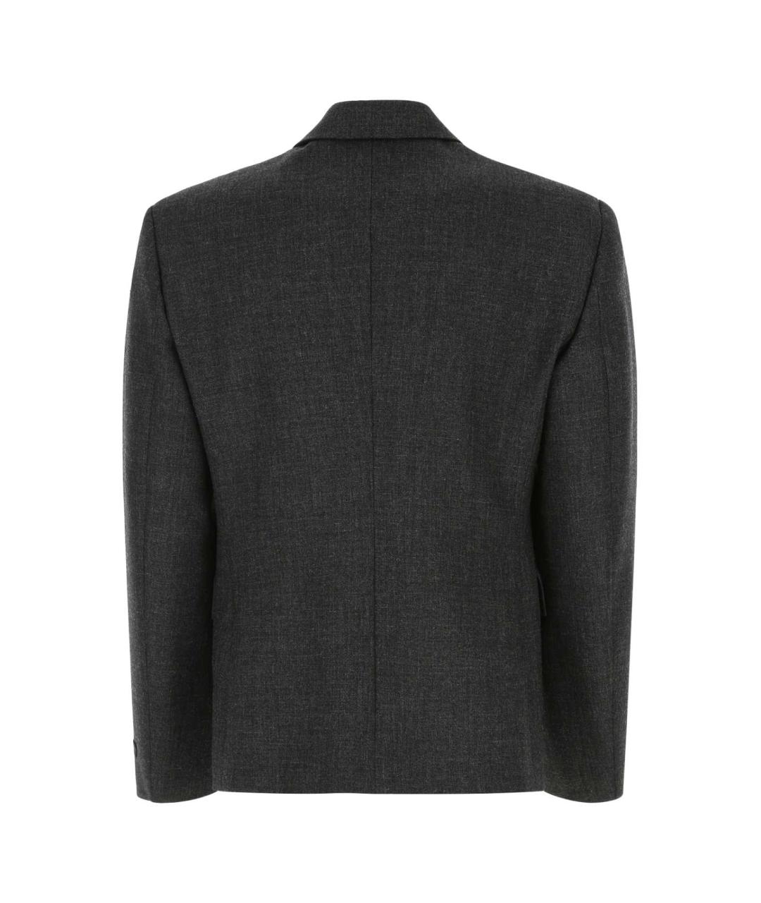 PRADA Антрацитовая шерстяная куртка, фото 2