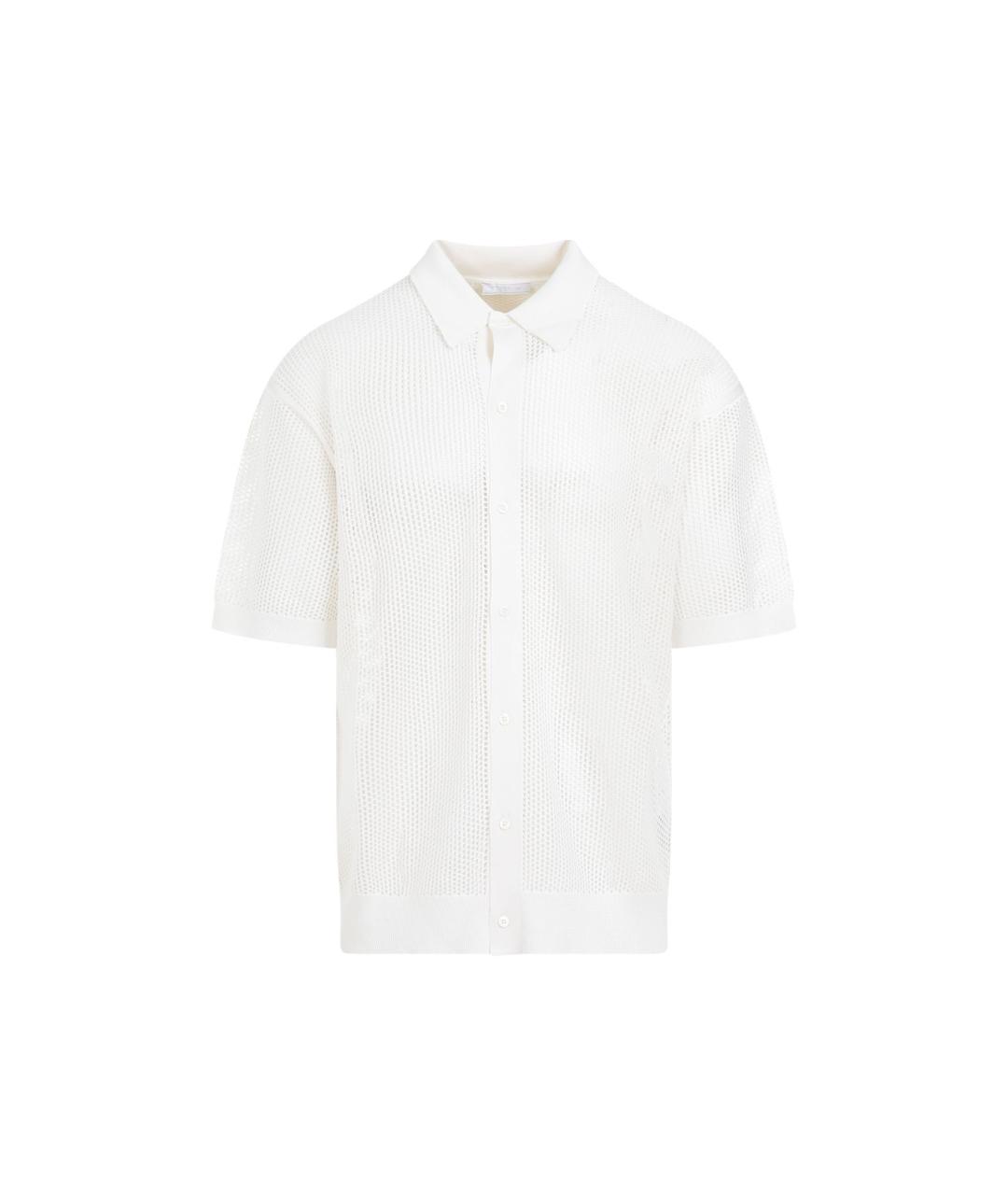 PRADA Белая шелковая кэжуал рубашка, фото 1