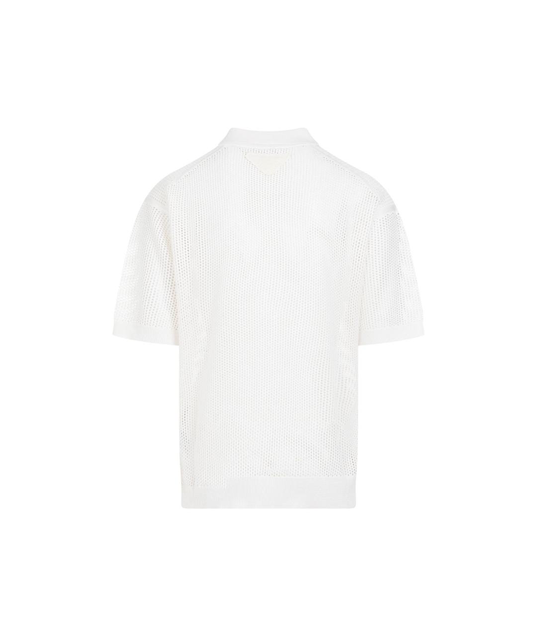 PRADA Белая шелковая кэжуал рубашка, фото 2