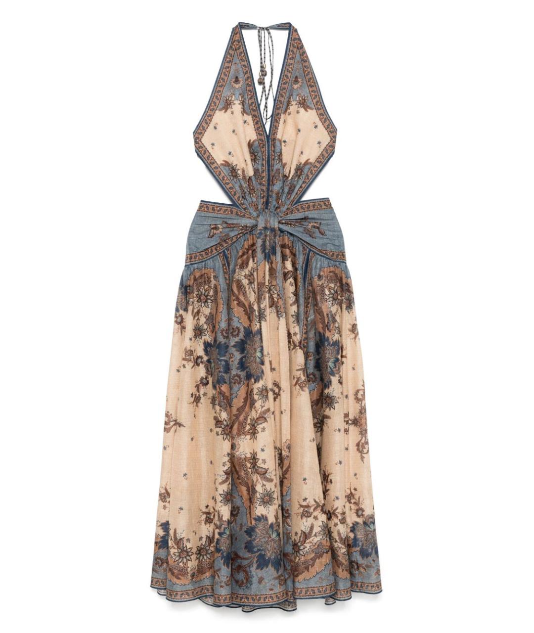 ZIMMERMANN Синее хлопковое повседневное платье, фото 1