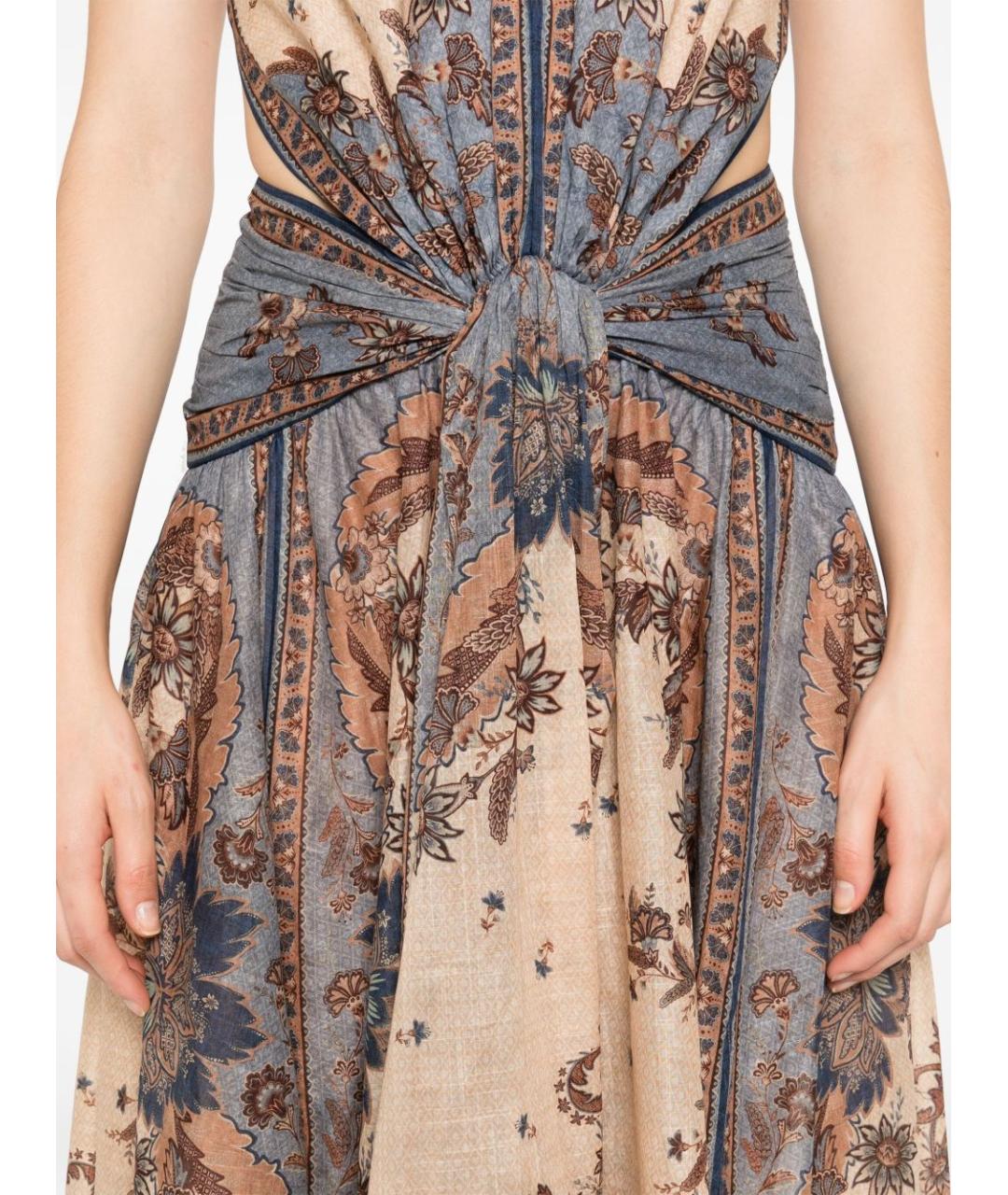 ZIMMERMANN Синее хлопковое повседневное платье, фото 5