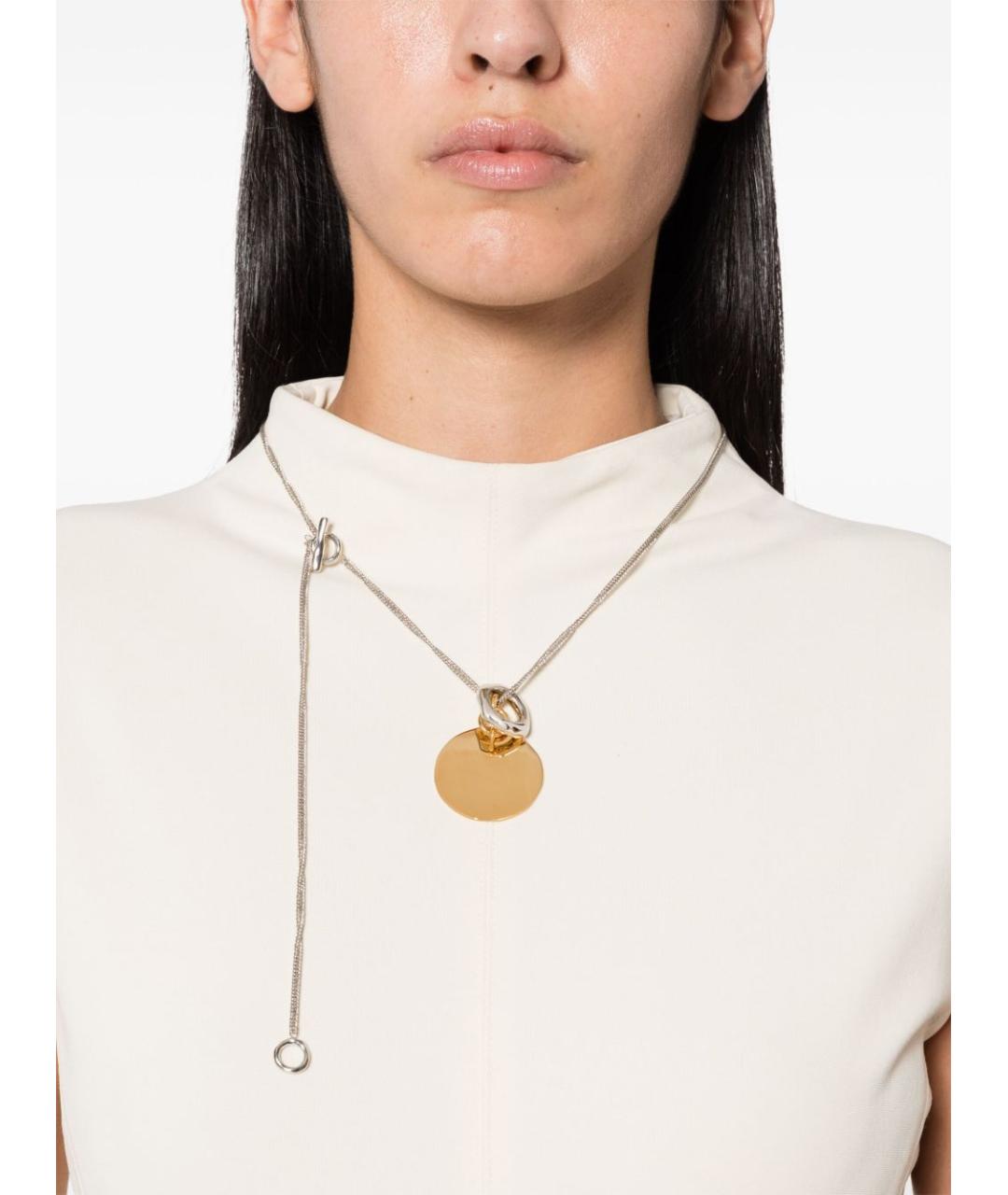 JIL SANDER Мульти металлическое колье, фото 4