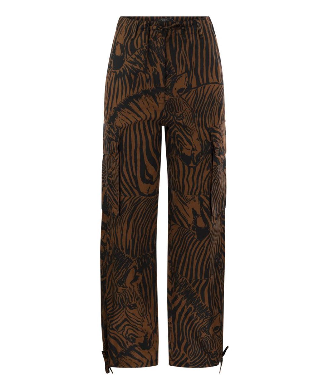 WEEKEND MAX MARA Мульти хлопковые прямые брюки, фото 1