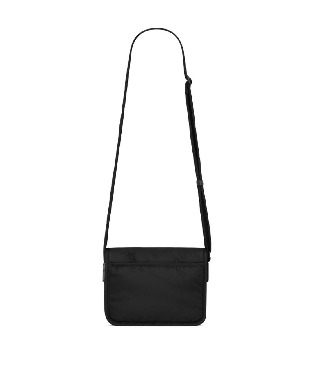 SAINT LAURENT Черная синтетическая сумка на плечо, фото 2