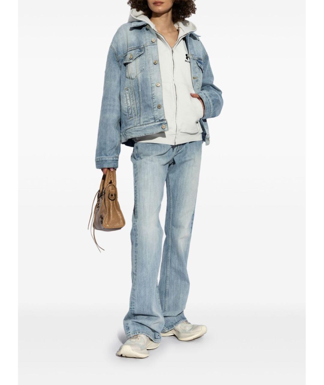 BALENCIAGA Бежевые синтетические кроссовки, фото 5