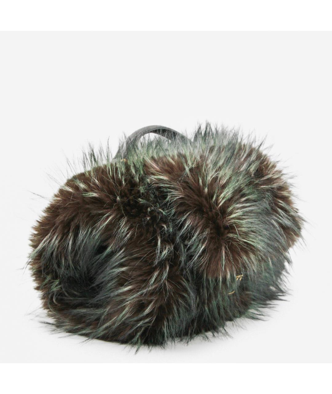 SACAI Зеленая сумка с короткими ручками, фото 2