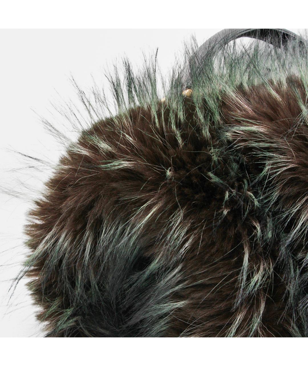 SACAI Зеленая сумка с короткими ручками, фото 4