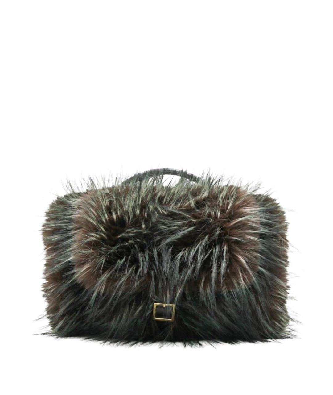 SACAI Зеленая сумка с короткими ручками, фото 1