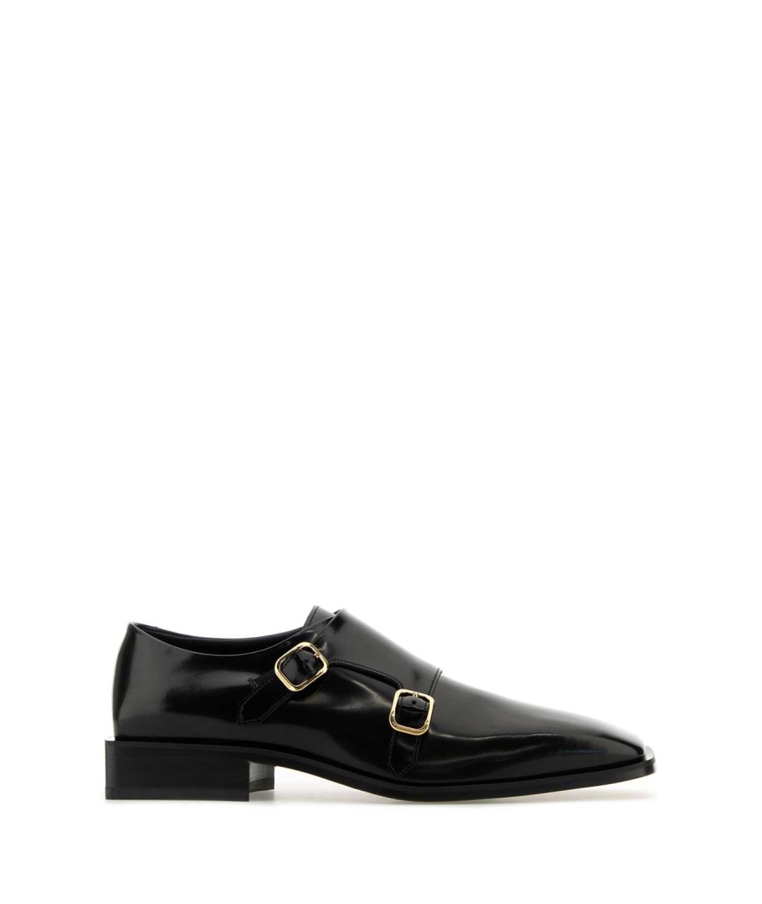 FERRAGAMO Черные кожаные туфли, фото 1