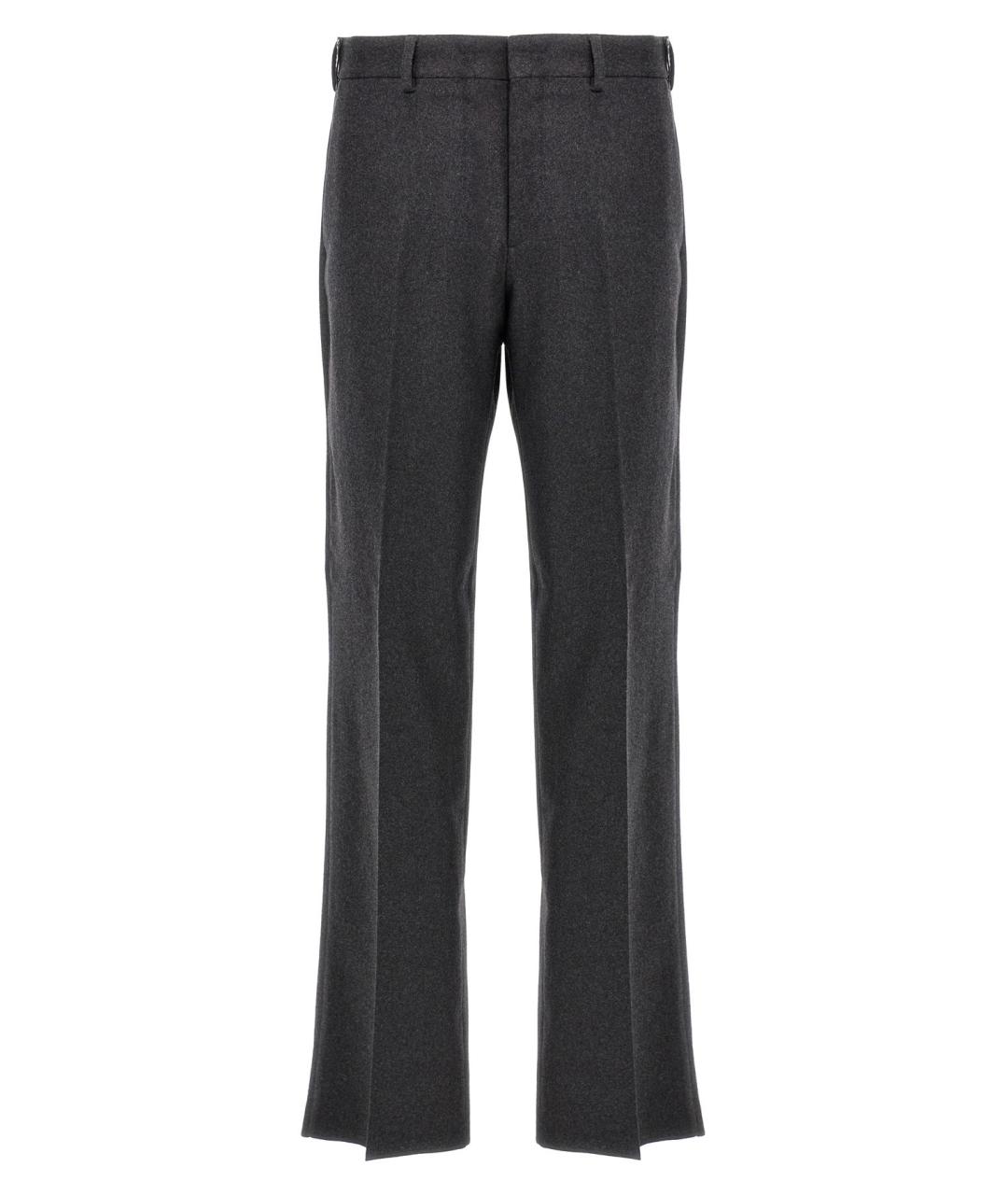 FENDI Серые кашемировые повседневные брюки, фото 1