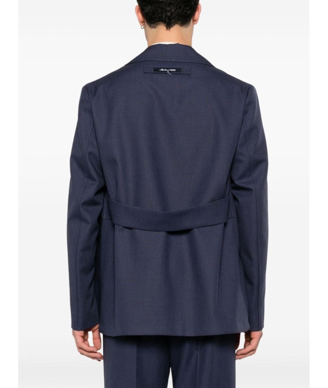 FENDI Синий кашемировый пиджак, фото 4