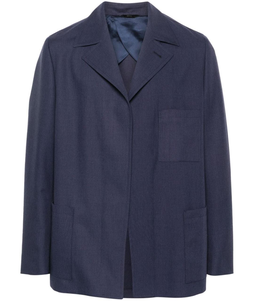 FENDI Синий кашемировый пиджак, фото 1