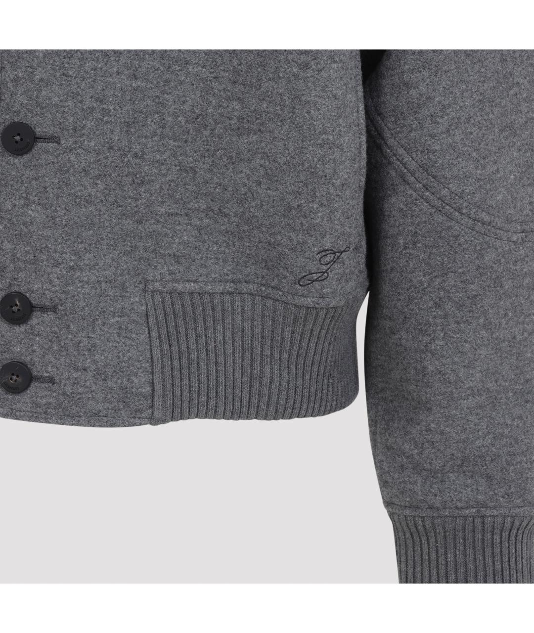 JACQUEMUS Серая шерстяная куртка, фото 6