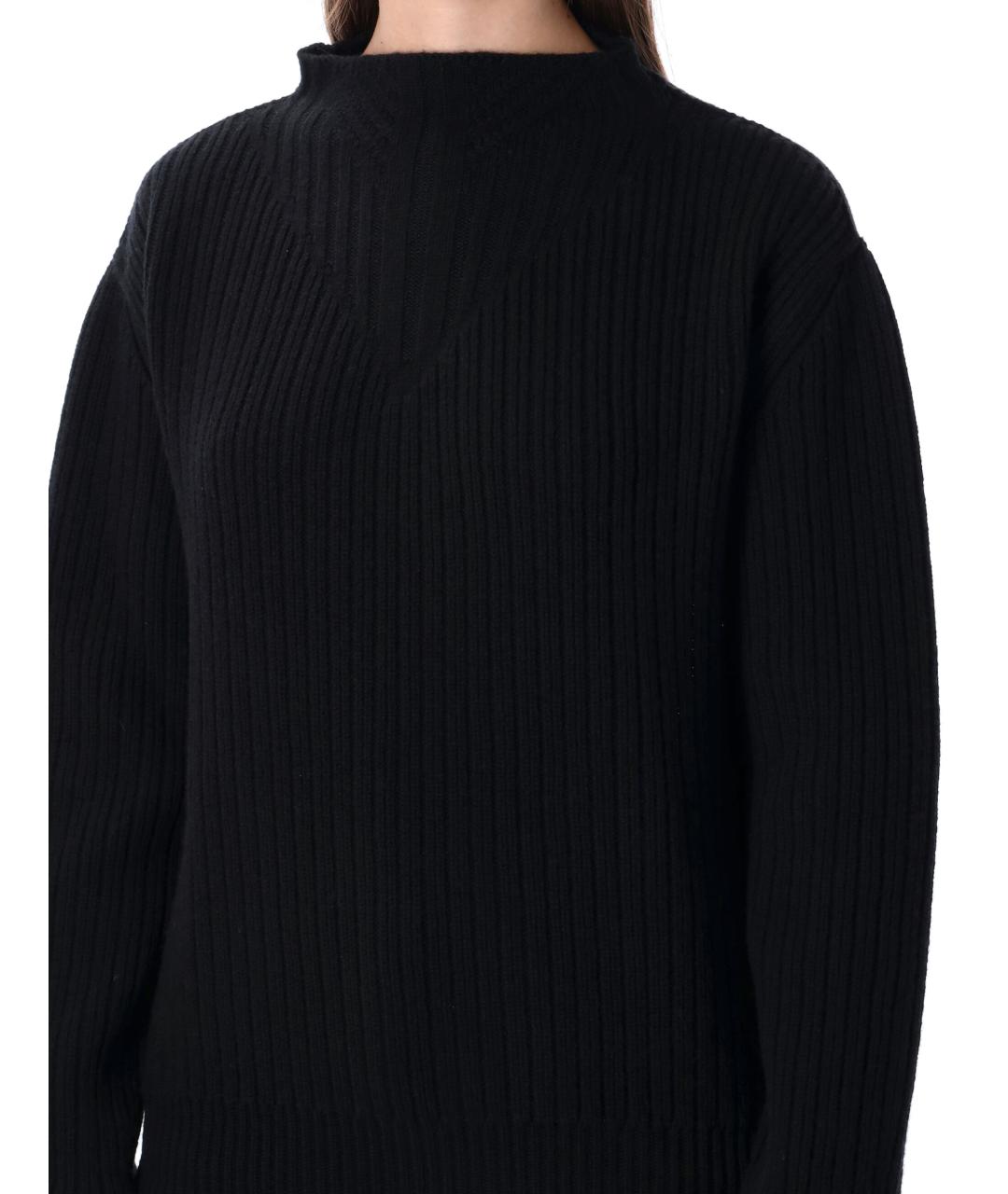 RICK OWENS Черный шерстяной джемпер / свитер, фото 3