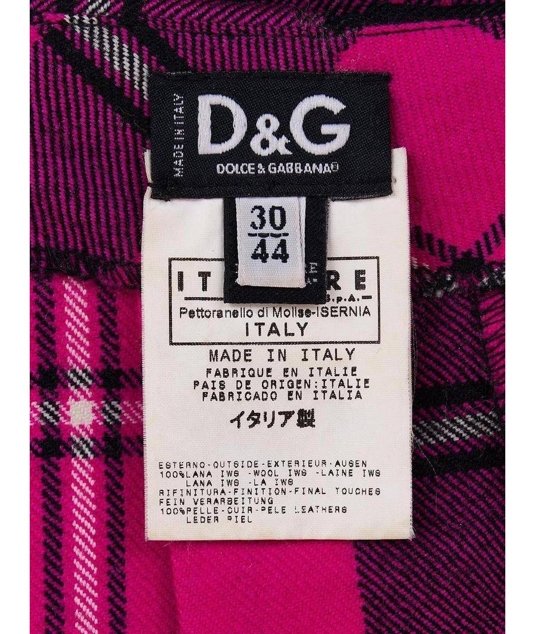 DOLCE&GABBANA Розовая юбка миди, фото 3