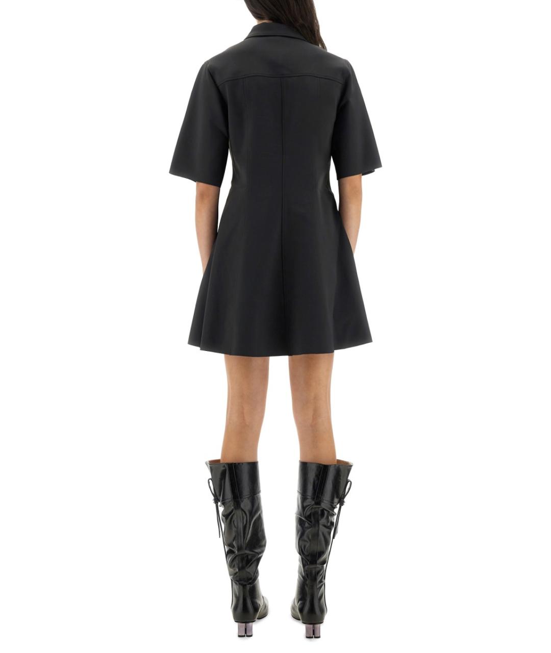 GANNI Серое полиамидовое повседневное платье, фото 4