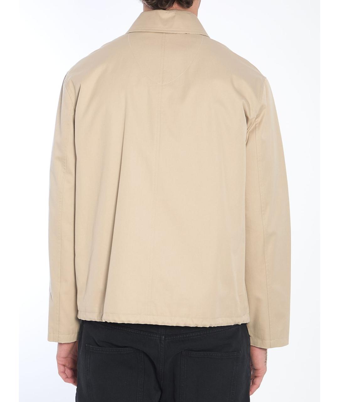 BURBERRY Бежевая хлопковая куртка, фото 5