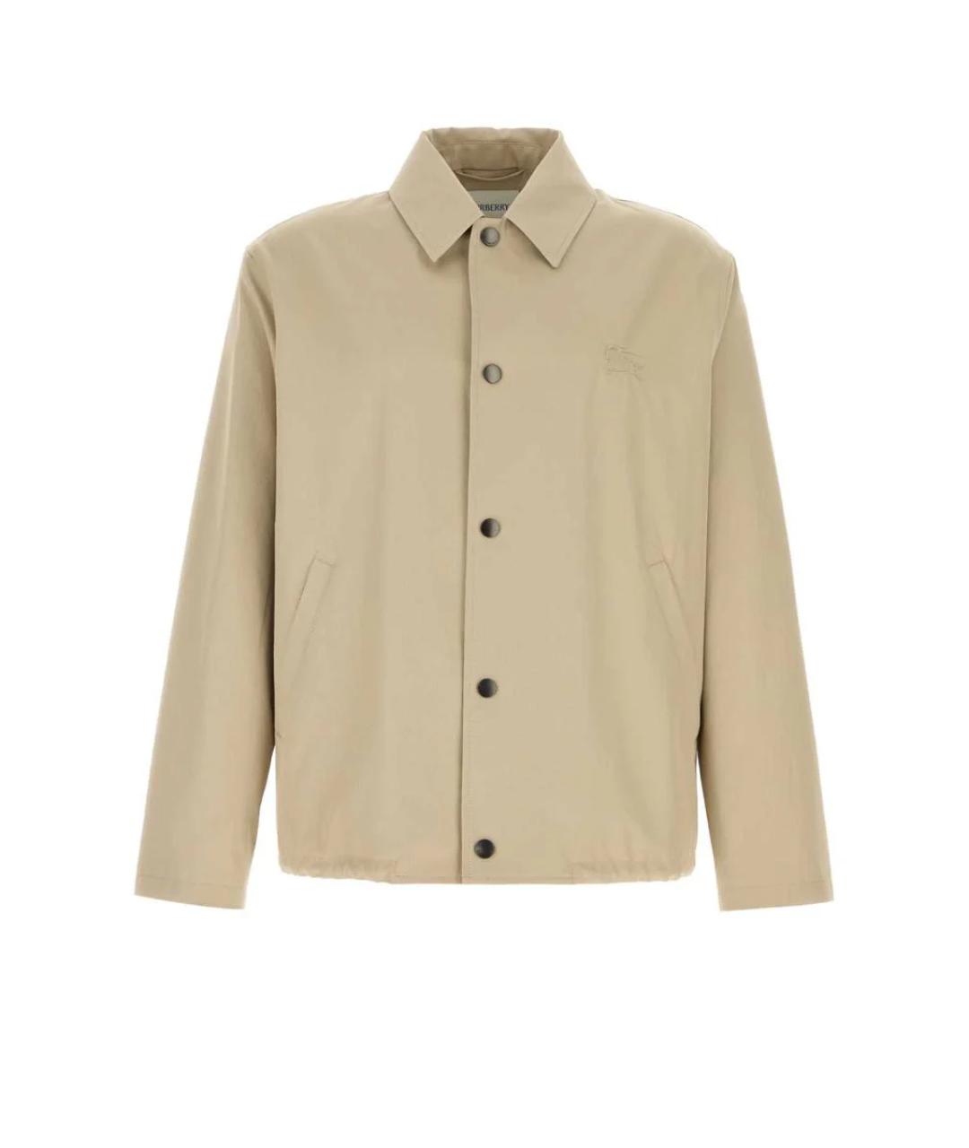BURBERRY Бежевая хлопковая куртка, фото 1
