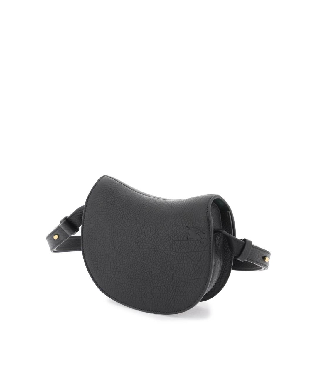 BURBERRY Черная кожаная сумка через плечо, фото 3