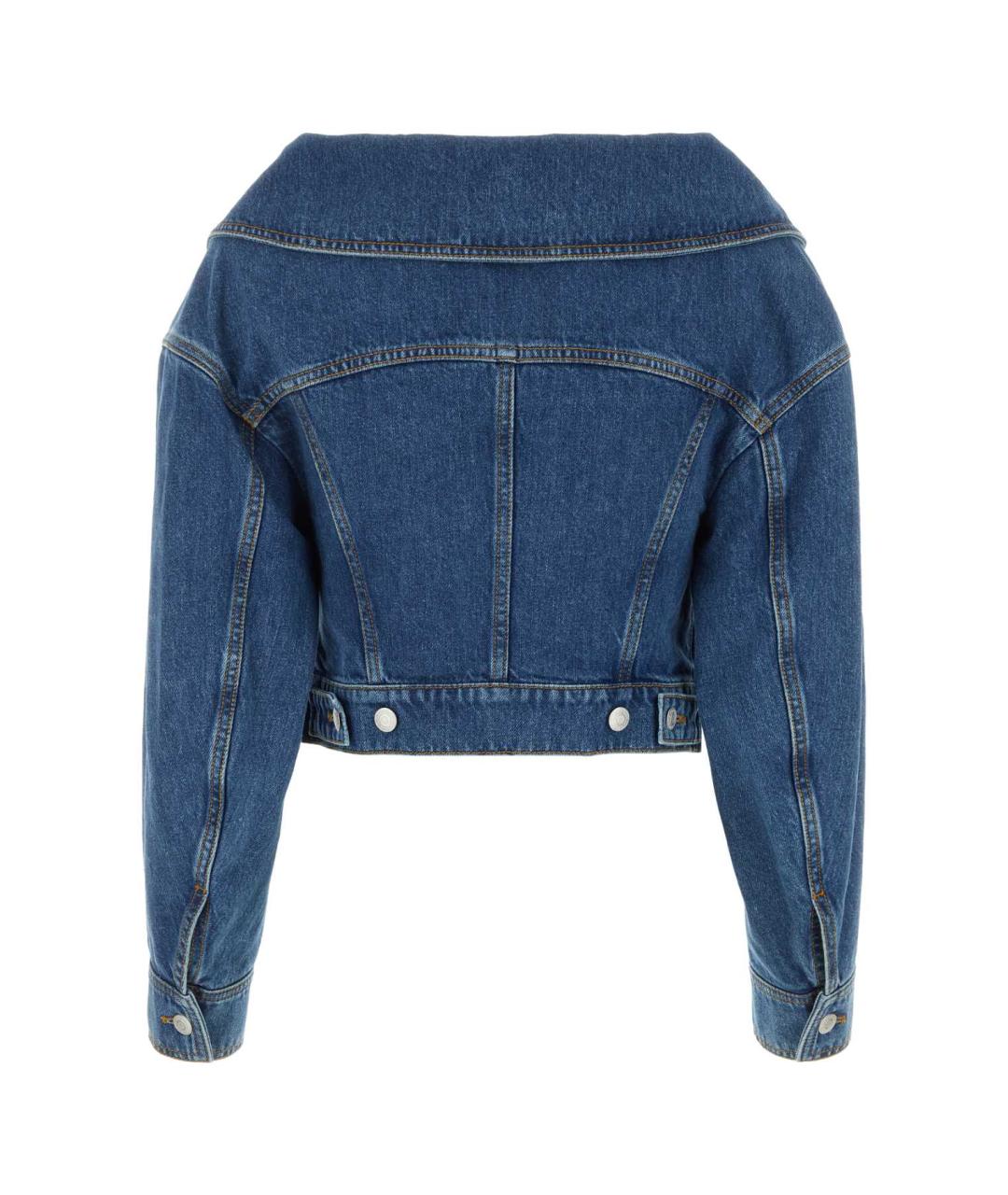 ALEXANDER MCQUEEN Синяя хлопковая куртка, фото 2