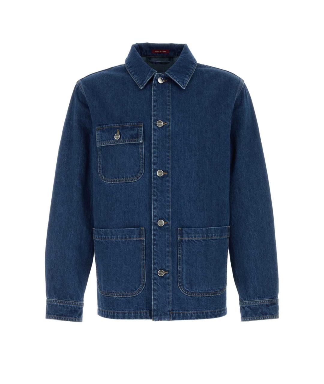 GUCCI Синяя хлопковая куртка, фото 1