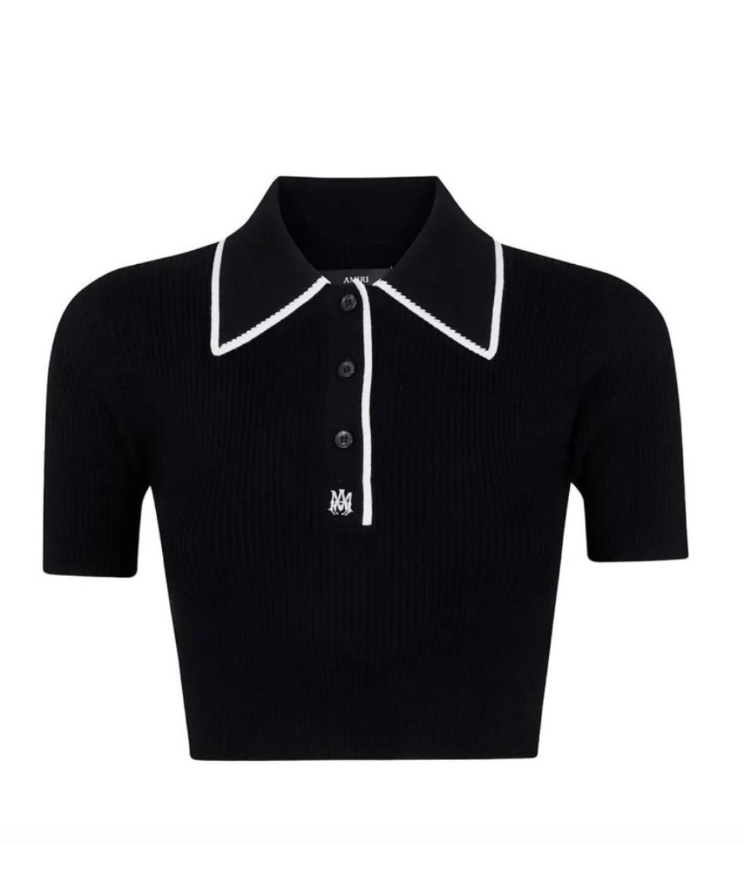 AMIRI Черная вискозная футболка, фото 1