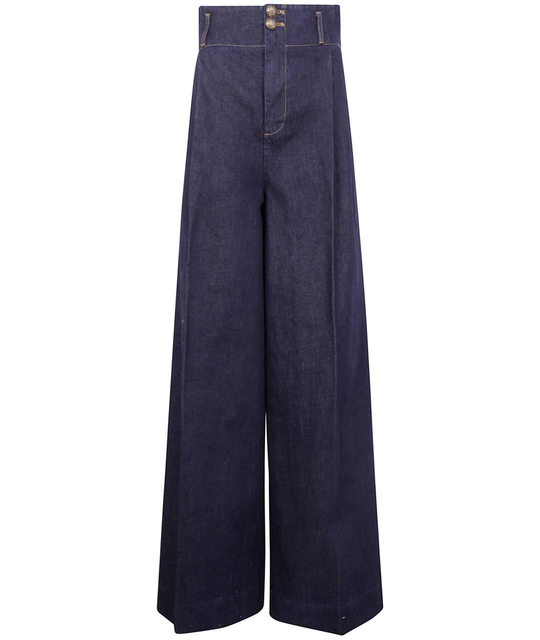 ZIMMERMANN Синие деним прямые брюки, фото 1