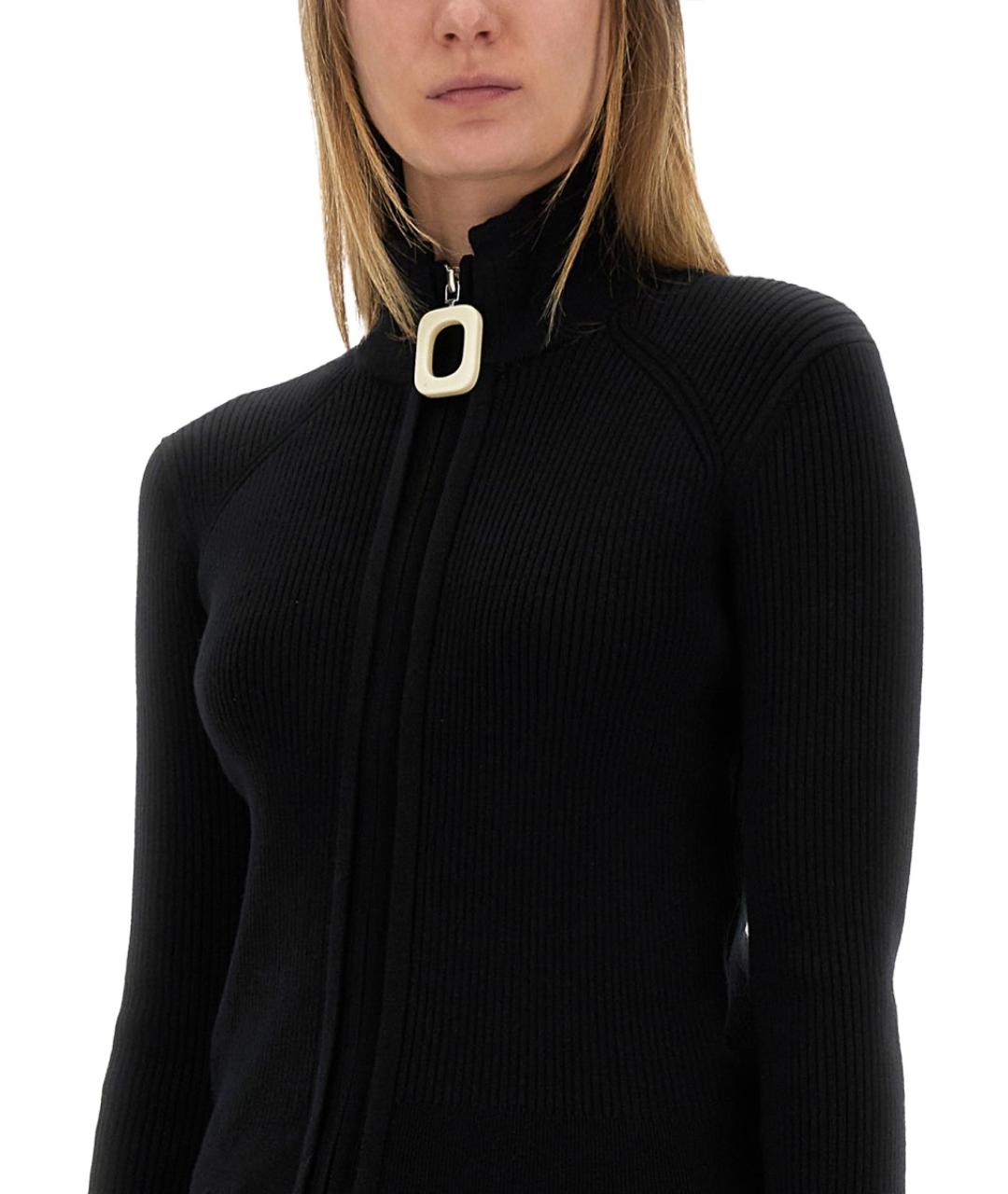 J.W.ANDERSON Черный хлопковый кардиган, фото 4