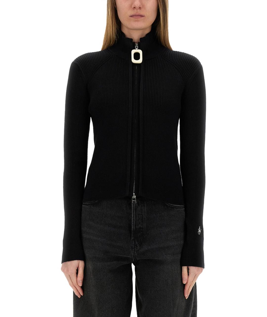 J.W.ANDERSON Черный хлопковый кардиган, фото 5