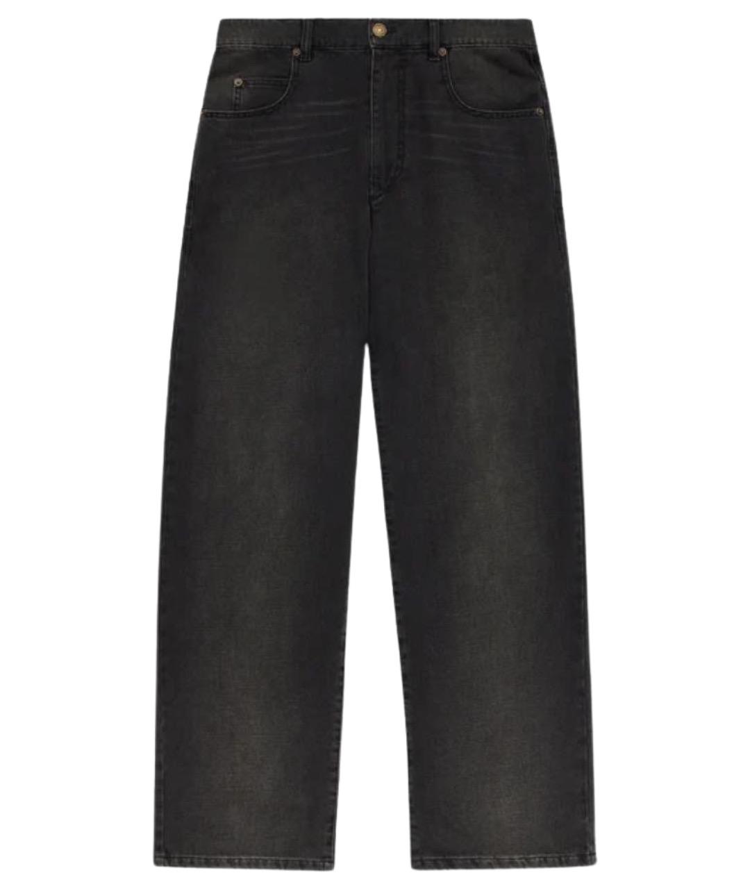 ISABEL MARANT Черные хлопковые повседневные брюки, фото 1