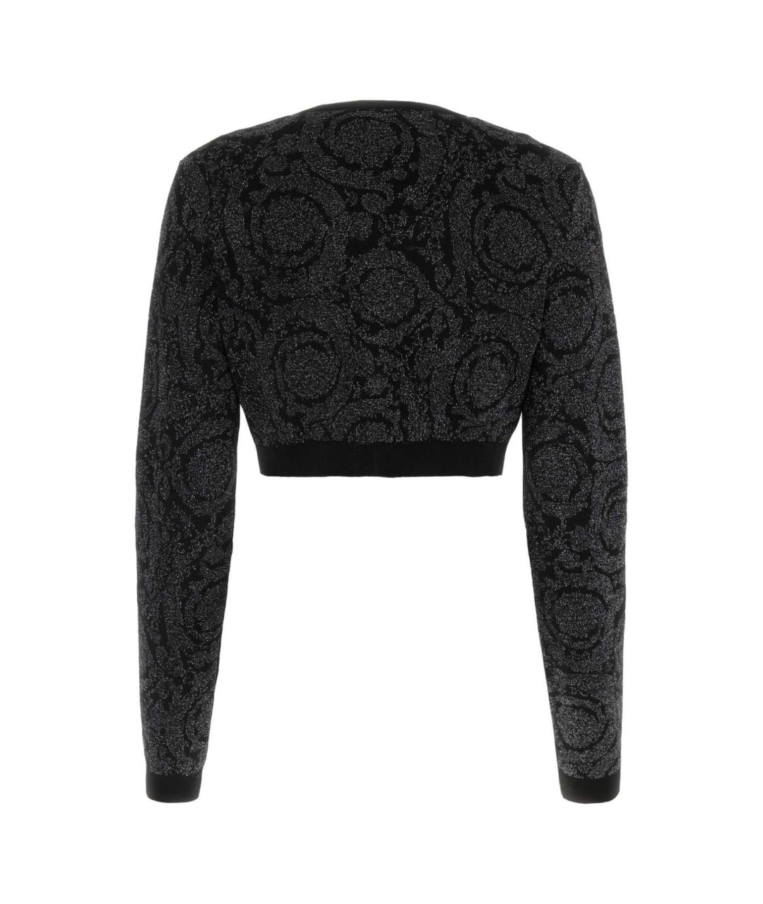 VERSACE Черный вискозный кардиган, фото 2